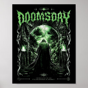 Dark Gothic Apocalypse Reaper Green-doomsday Poster