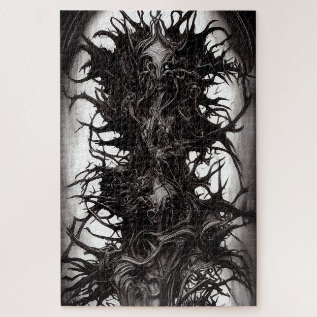 Dark Gothic Art Dark Vile Biomatter Jigsaw Puzzle (Vertical)