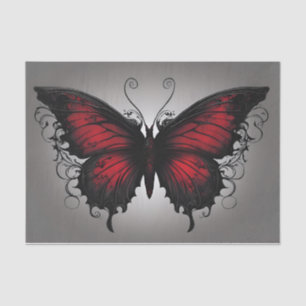 Dark Gothic Butterfly Decoupage Tissue Paper
