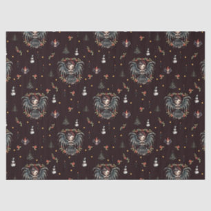 Dark Gothic Christmas Angel Tissue Paper