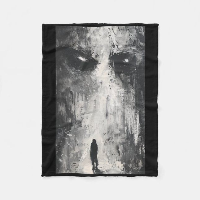 Dark Gothic Demon Path Horror Art Evil Grunge Goth Fleece Blanket (Front)