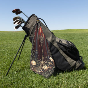 Dark Gothic Elegance. Stunning archway Golf Towel
