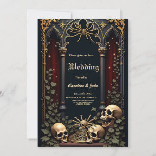 Dark Gothic Elegance. Stunning archway  Invitation