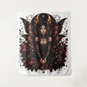 Dark Gothic Fairy Goddess Art Ethereal Fantasy Tapestry