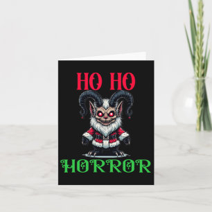 Dark Gothic Festive Vibes Ho Ho Horror Krampus Chr Card