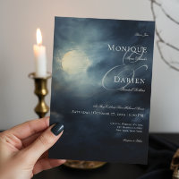 Dark Gothic Full Moon Night Sky Wedding