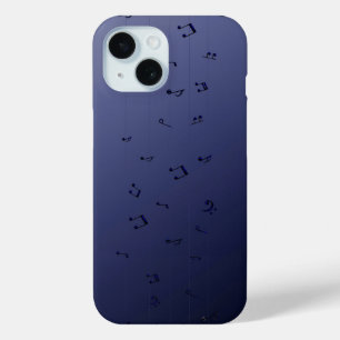Dark Gothic Melody: Ombre Musical Notes Phone Case