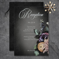 Dark Gothic Mysterious Muted Floral Blur Reception