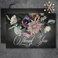 Dark Gothic Mysterious Muted Floral Blur Wedding