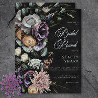 Dark Gothic Mysterious Muted Floral Bridal Brunch