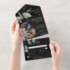 Dark Gothic Mysterious Muted Floral Dinner