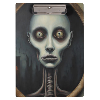 Dark Gothic Portrait Clipboard – Eerie Horror-Them