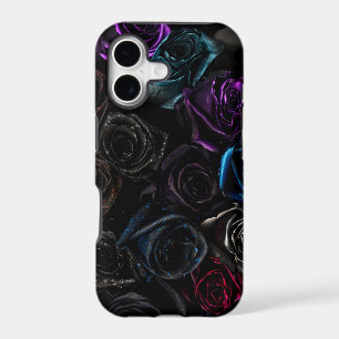 Dark Gothic Roses Velvet Floral Texture Pattern