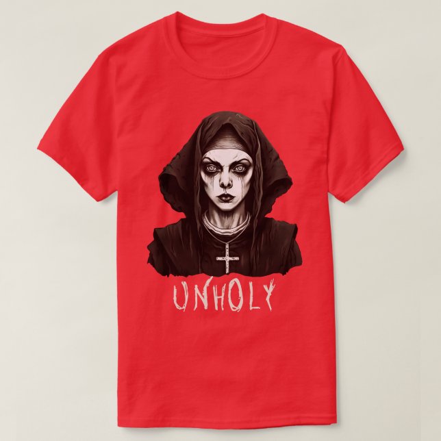 Dark Gothic Satanic Unholy T-Shirt (Design Front)