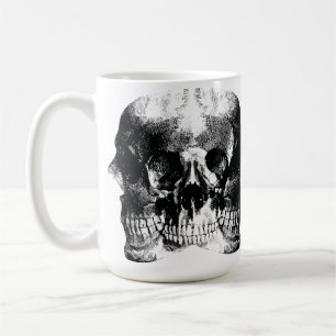 Dark Gothic Skull Art Coffee Mug