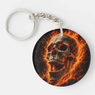 Dark Gothic Skull Keyring, Horror & Fantasy Gift* Key Ring