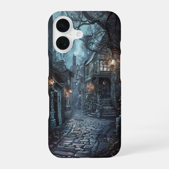 Dark Gothic Street iPhone 16 Case (Back)