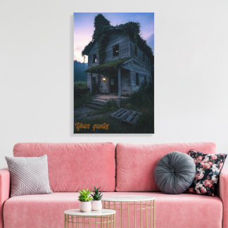 Dark Gothic Twilight Horror  Canvas Print
