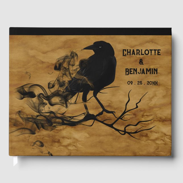 Dark Gothic Wedding  Guest Book (Front)