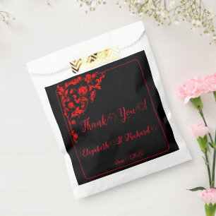 Dark Gothic Wedding "Thank You" Favour Bags