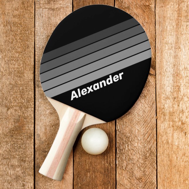 Dark Gradient Rainbow with Name Ping Pong Paddle (Creator Uploaded)