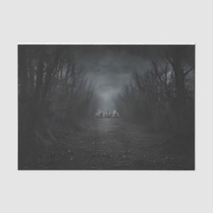 Dark Graveyard Cemetery Halloween Decoupage  Tissue Paper