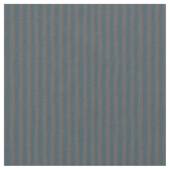 Dark Gray Blue & Dark Gray Wonky Stripes Fabric (Close Up)