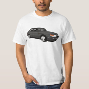 Dark gray SAAB 900 Turbo 16 Aero Coupé T-Shirt