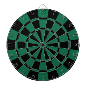 Dark Green And Black Dartboard