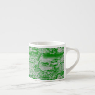 Dark green and grey marble espresso cup