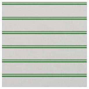 Dark Green and Light Grey Coloured Lines Fabric