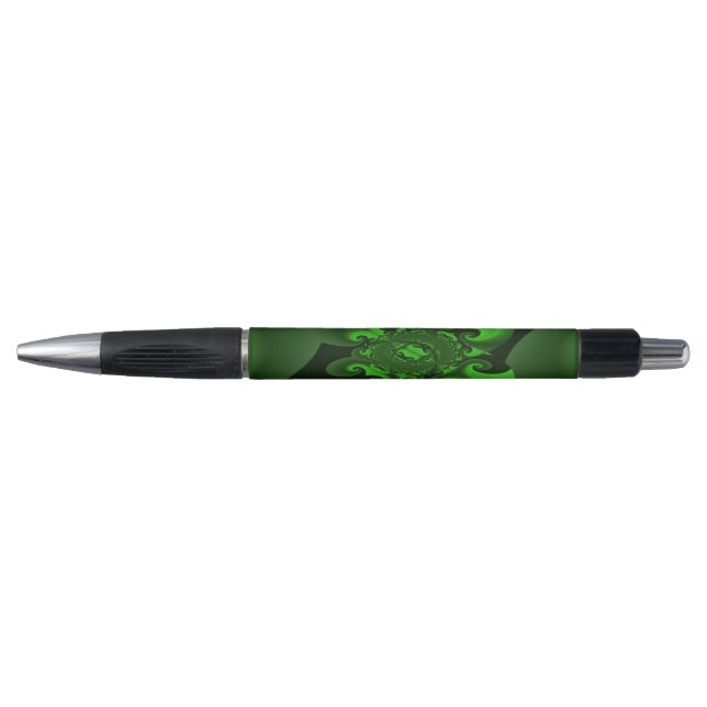 Dark Green And Lime Spiral Wave (Front)
