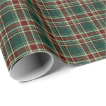 Dark Green and Maroon Christmas Plaid Pattern Wrapping Paper<br><div class="desc">Gift wrap with a Christmas plaid pattern in dark green,  maroon,  and gold.</div>