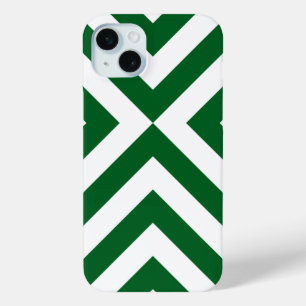 Dark Green and White Chevrons iPhone 6 Plus Case