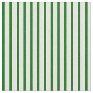 Dark Green and White Coloured Pattern of Stripes Fabric