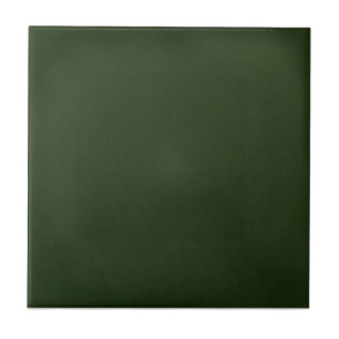 Dark Green Antique Reproduction Ceramic Field Tile