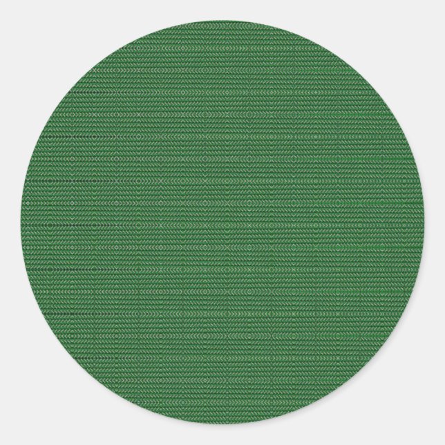 Dark green background. classic round sticker (Front)