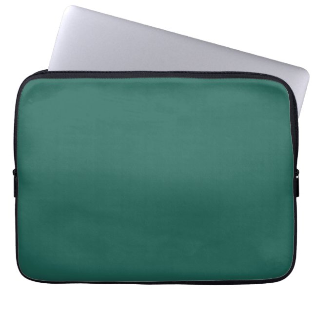  Dark green blue Laptop Sleeve (Front)