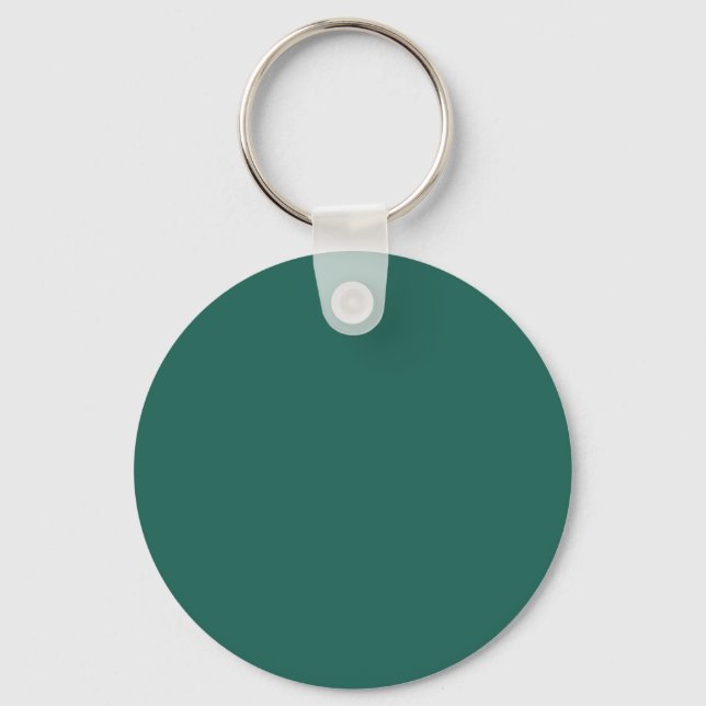  Dark green blue(solid colour)  Key Ring (Front)