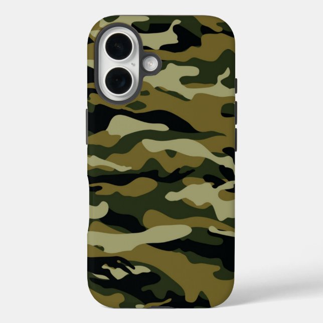 Dark Green Camo Case-Mate iPhone Case (Back)
