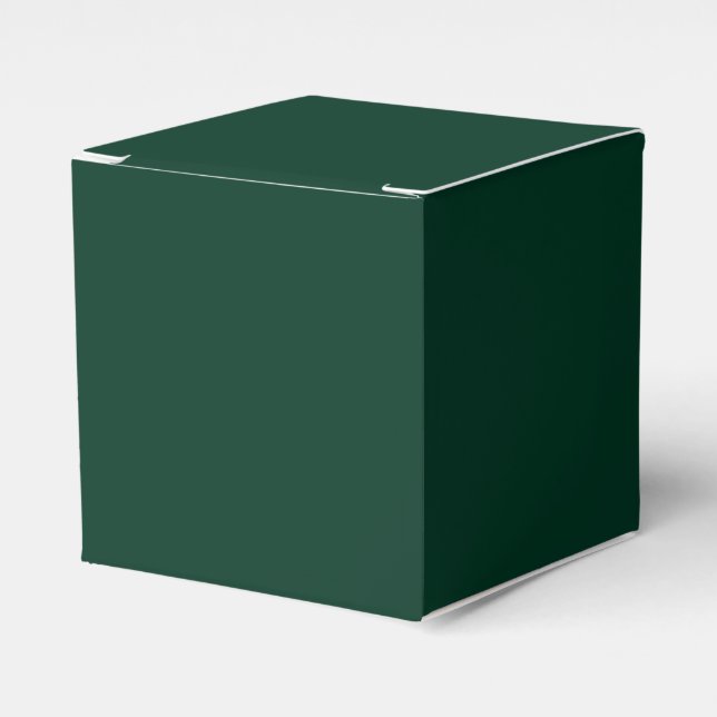 Dark Green Classic Favour Box (Front Side)