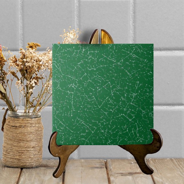 Dark Green Crackled Glaze Simple Modern Texture Tile (Creator Uploaded)