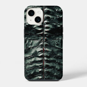 Dark Green Crocodile Skin iPhone 14 Case