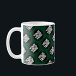 Dark Green Custom logo business pattern employee Coffee Mug<br><div class="desc">Easily personalise this simple elegant stylish dark green Custom business pattern employee Coffee Mug adding your company logo, photo or any image. Upload a custom background image or choose any background solid colour. Create your own standard branded mugs with your corporate custom logo. A basic, professional custom logo mug template...</div>