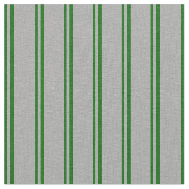 Dark Green & Dark Grey Coloured Stripes Fabric (Close Up)