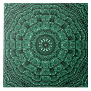 Dark Green Decorative Ceramic Tile