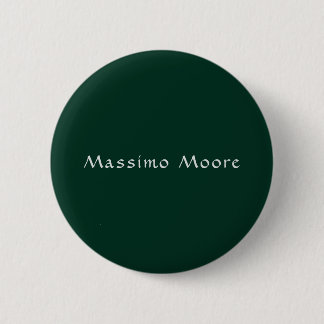 Dark Green Elegant Casual Own Name Handwriting 6 Cm Round Badge