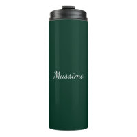 Dark Green Elegant Casual Own Name Handwriting