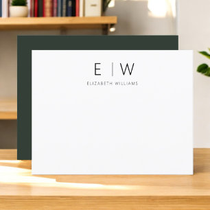 Dark Green Elegant Modern Minimalist Thank You