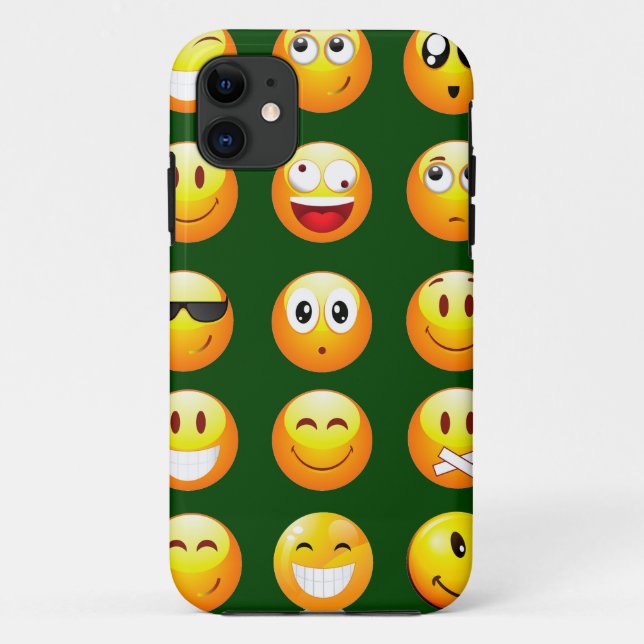 dark green emoji Case-Mate iPhone case (Back)